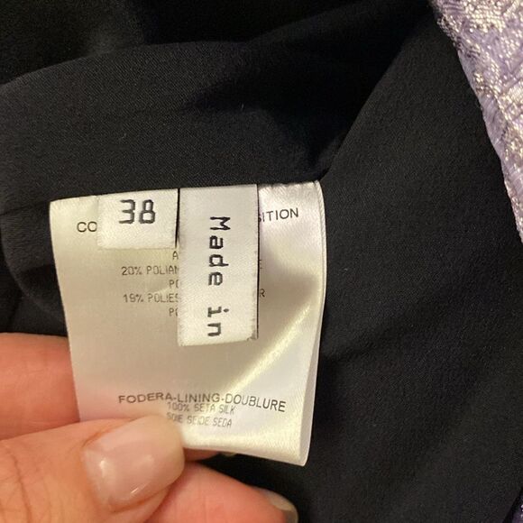 Balenciaga Paris metallic lavender dress coat, size 38(S) - Picture 11 of 14